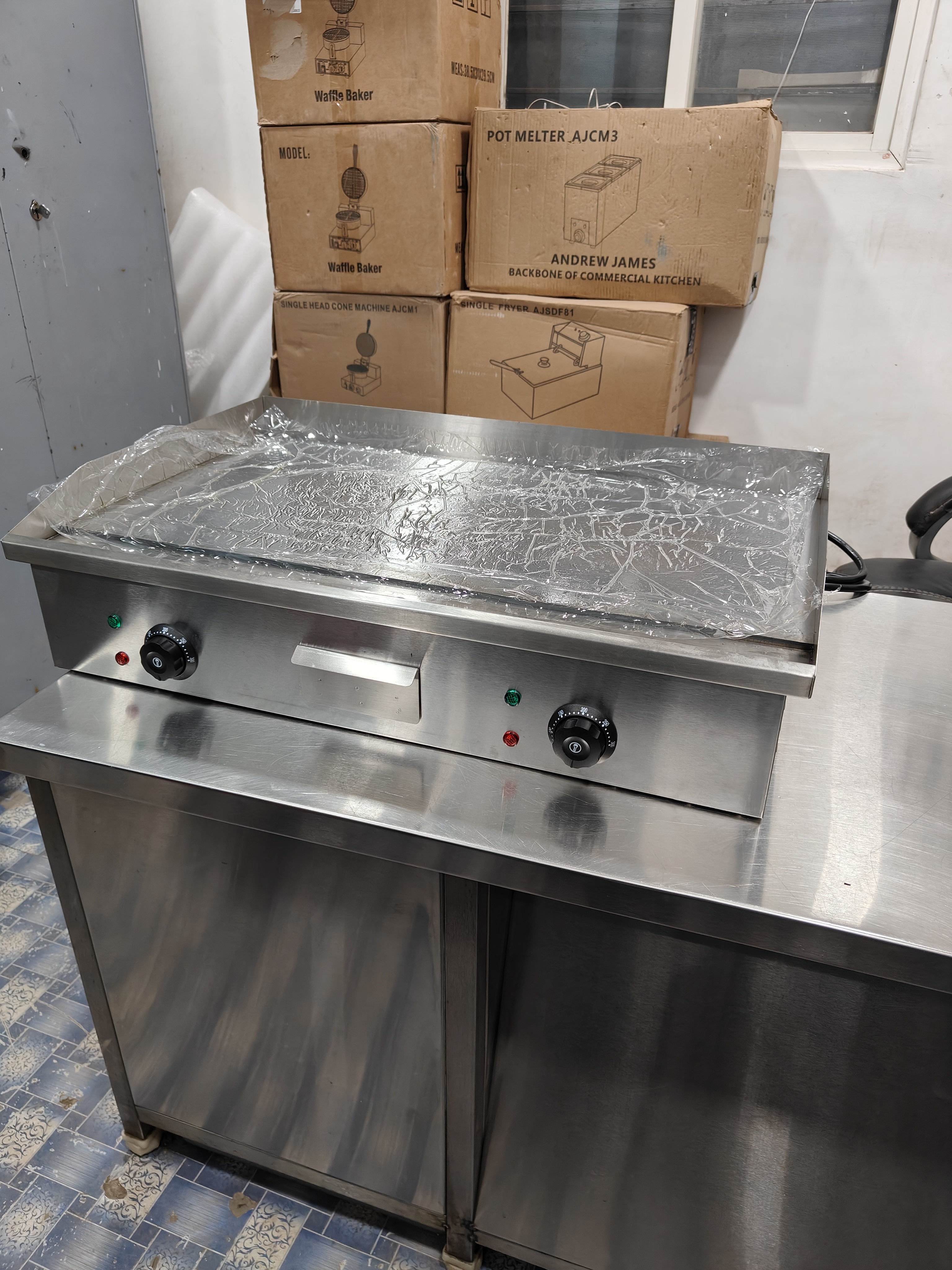 Commercial Electric Griddle Plate Plain 2.5 Ft